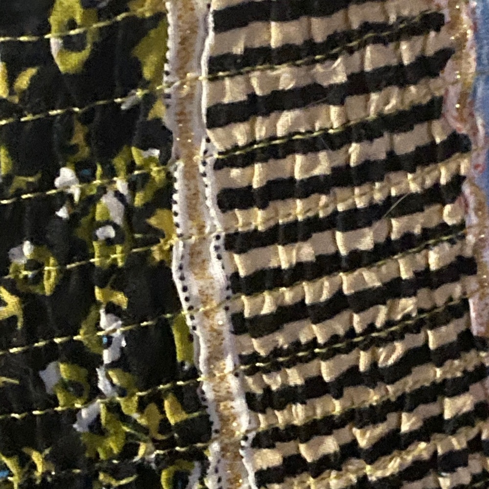 Solitaire Multicolor Patchwork A-Line Skirt - image 5